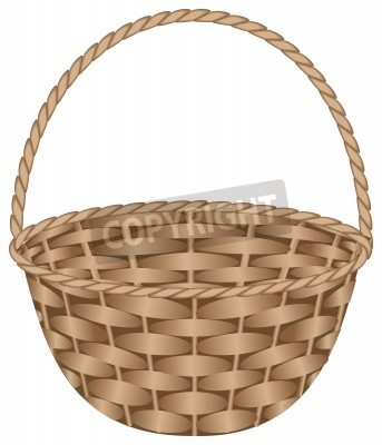 Brown Weaved Basket  Vector Vector Illustration   Stockpodium   Image
