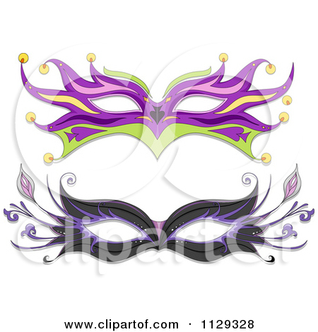 Cartoon Of Masquerade Ball Masks   Royalty Free Vector Clipart By Bnp    