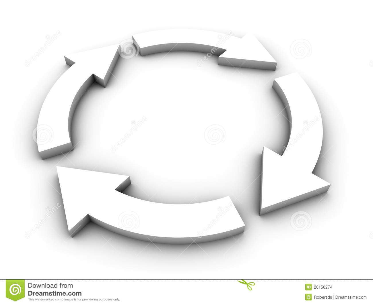 Circular Flow Diagram With Arrows Stock Images   Image  26150274