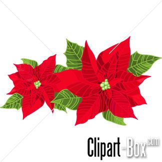 Clipart Red Christmas Flowers   Cliparts   Pinterest