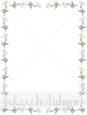 Easter Lily Border   Easter Borders