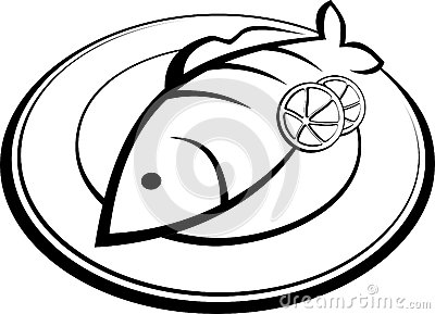 Fish On Plate Clipart Fish Plate 28475924 Jpg