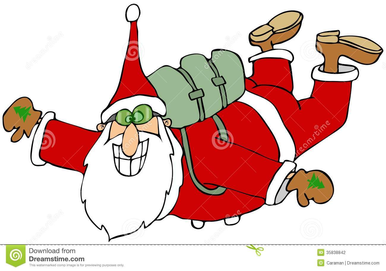 Free Fall Hayride Clipart Santa In Free Fall Stock