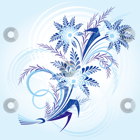 Of Winter Flowers Stock Vector Clipart Bouqet Of Winter Flowers