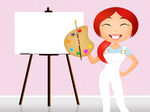 Painting Canvas Clipart And Stock Illustrations  33029 Painting