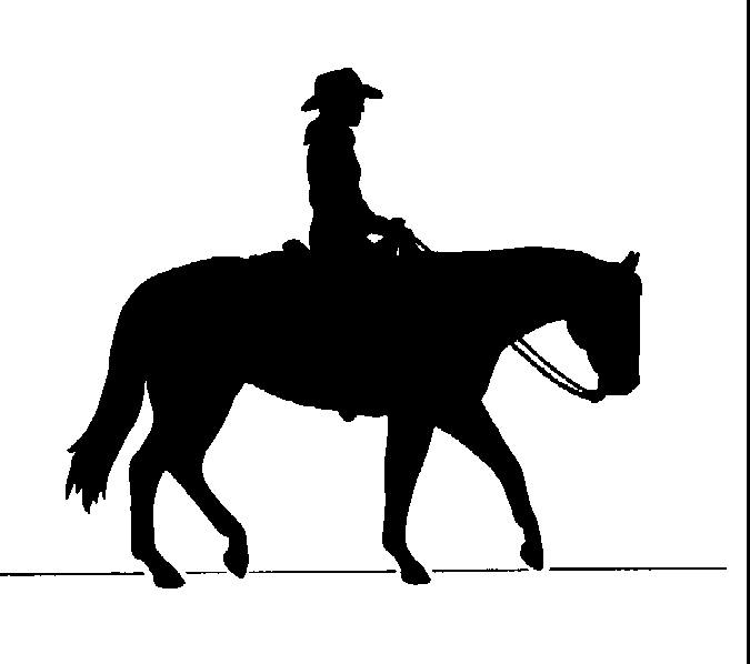 Reining Horse Silhouette   Cliparts Co