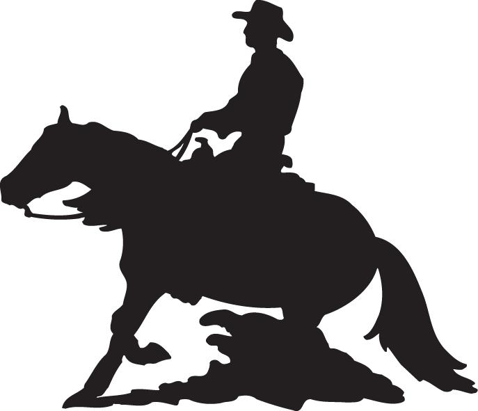 Reining Horse Silhouette Western Reining Horse Style