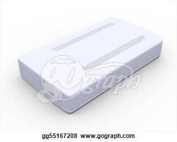 Stock Illustration   External Hard Drive  Clipart Drawing Gg55167208