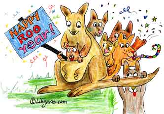 There Are Cartoon Chipmunks Toasting With Bubbly Nut Juice Kangaroos