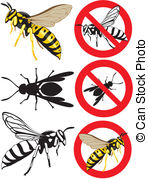 Wasp Vector Clip Art Eps Images  1195 Wasp Clipart Vector