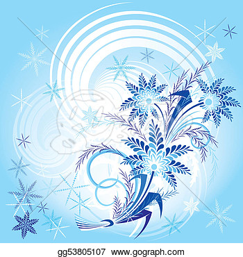 Winter Flowers Editable Vector Illustration  Eps Clipart Gg53805107