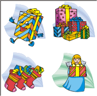 Christmas Packages Clip Art