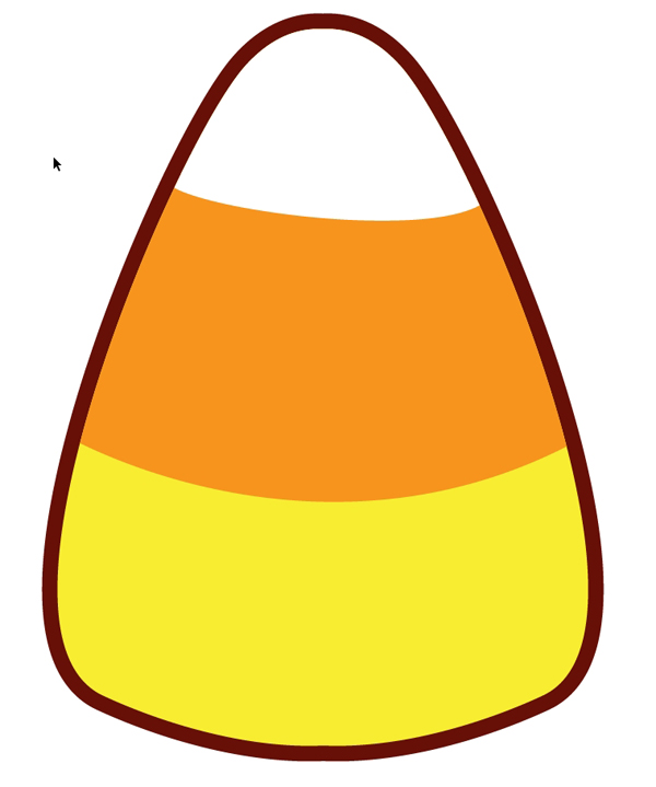 How To Make A Quick Kawaii Candy Corn Pattern For Halloween