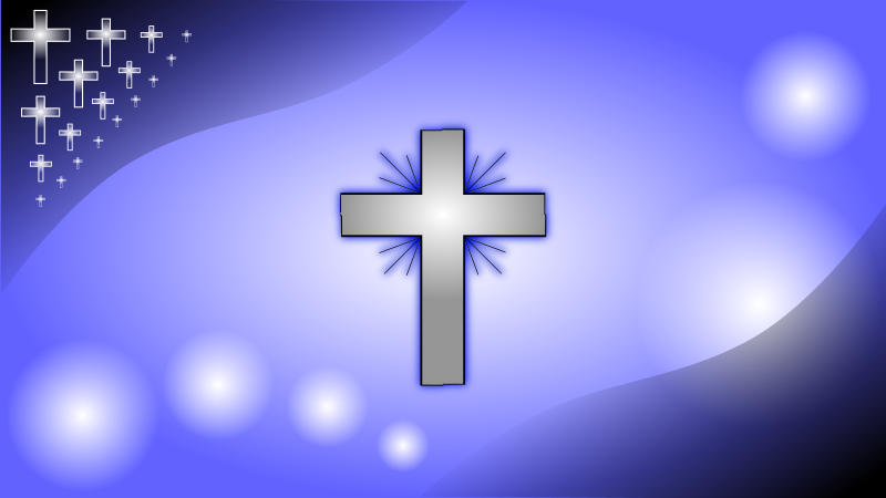 Iceblue Glowing Cross Wallpaper By Mystica   A Wallpaper That I Have