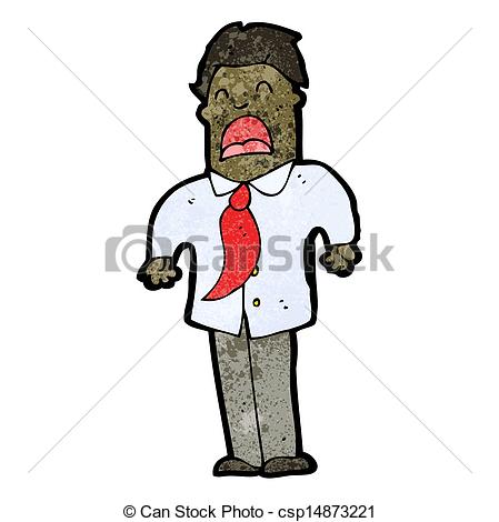 Illustration Of Cartoon Exasperated Man Csp14873221   Search Clipart