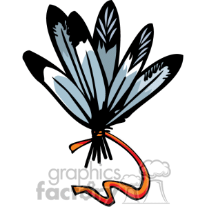 Indian Indians Native Americans Western Navajo Feather Feathers Vector