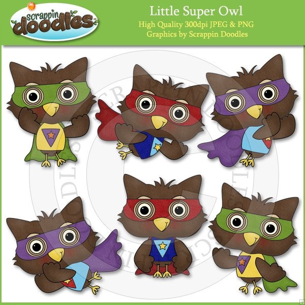 Little Super Owl Clip Art Download   My Art   Pinterest