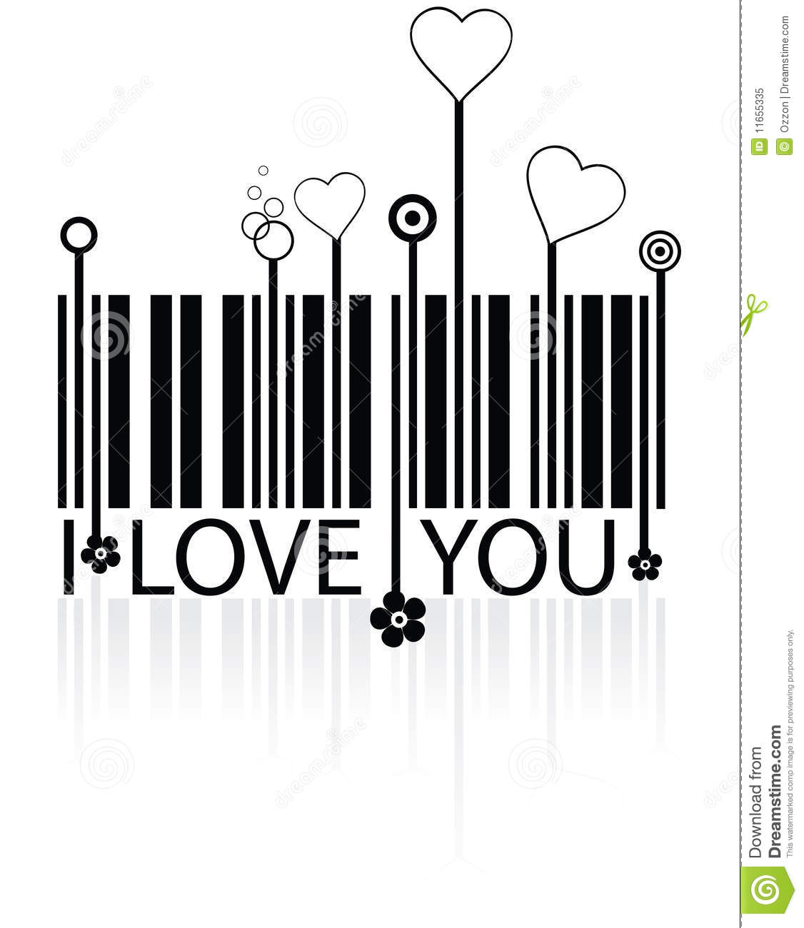 Love Barcode Royalty Free Stock Photo   Image  11655335