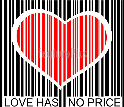Love Has No Price Illustration  Stock Vector At Featurepics Com