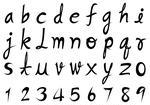 Magic Hand Write Of Lowercase Font Type Font Typography And Number