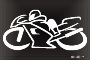 Motorcycle Track Racing Assorted Design Car Stickers