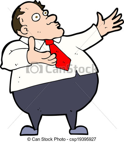 Of Cartoon Exasperated Middle Aged Man Csp19395927   Search Clipart