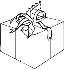 Package Bw   Http   Www Wpclipart Com Holiday Christmas Gifts Package