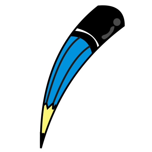 Pencil Crayons And Paint Brush Clipart   Free Clip Art Images
