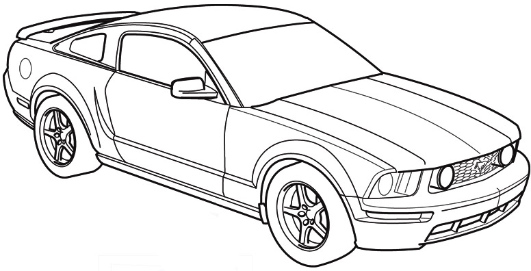 S197 Mustang Paint Template   Ford Mustang Forum