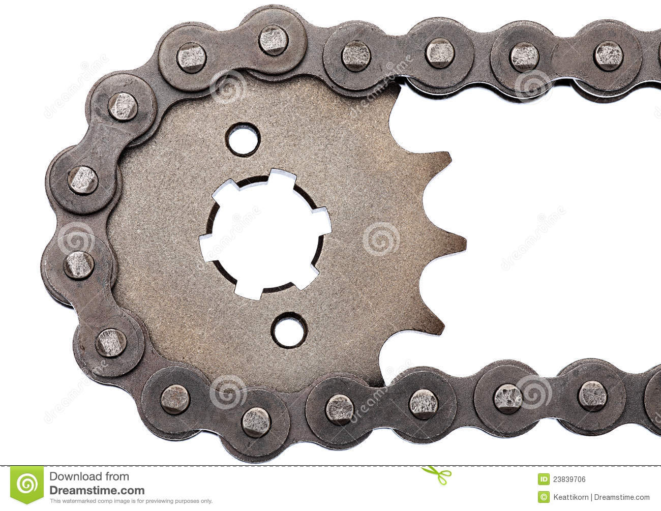 Sprocket And Chain Royalty Free Stock Image   Image  23839706