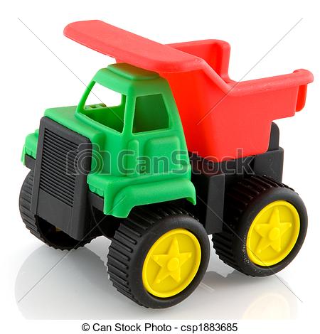 Stock Images Of Sand Truck   Plastic Sand Truck Toy Isolated Over