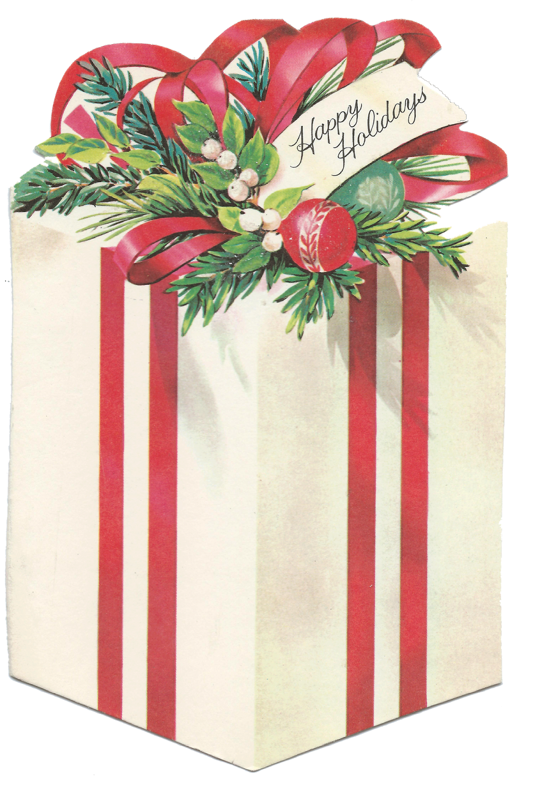 Vintage Christmas Present Gift Package   Sweet Magnolias Farm Free