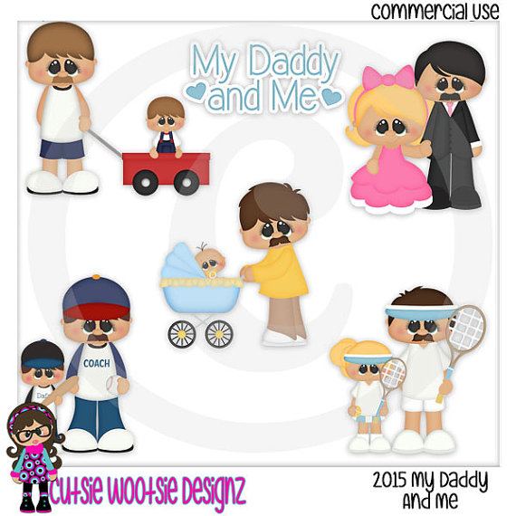 2015 My Daddy And Me Clip Art Clipart Graphics Commercial Use Teddy    