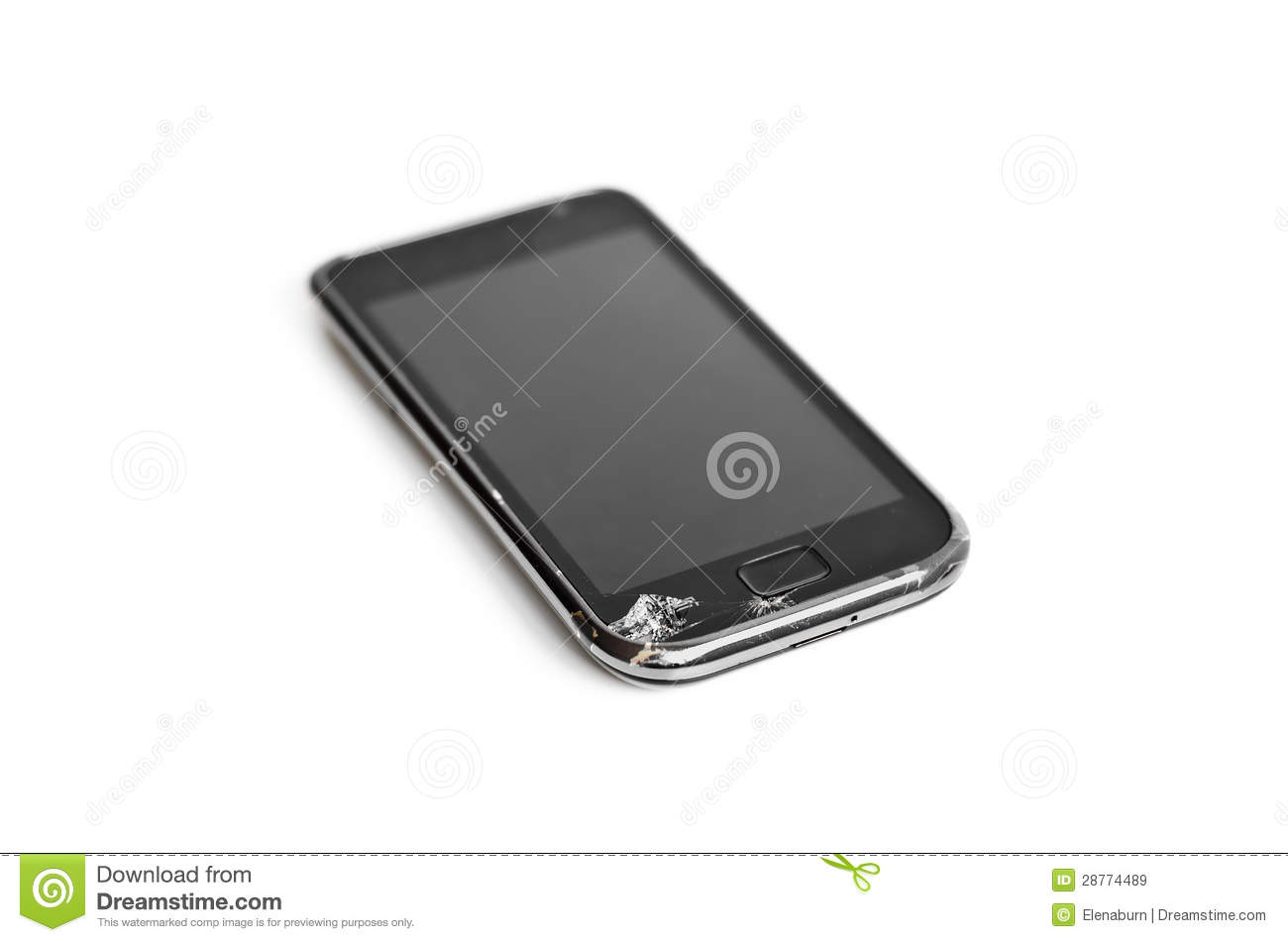 Broken Smart Phone Royalty Free Stock Images   Image  28774489