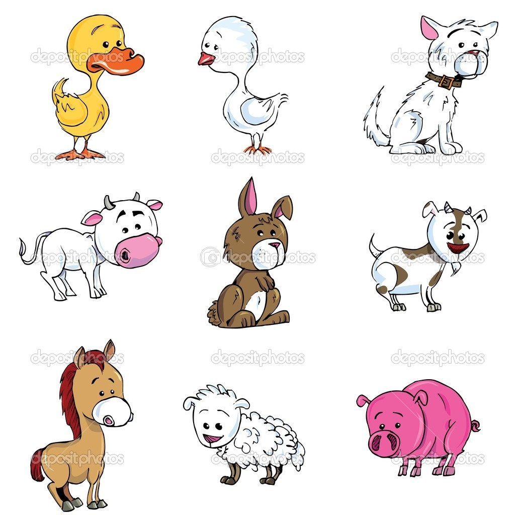 Cartoon Farm Animals Clipart   Free Clip Art Images
