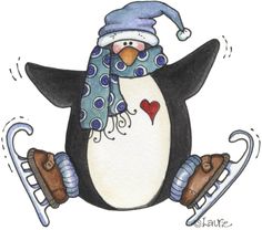 Clip Art Penguin On Pinterest   Penguins Cardmaking And Ice Skating