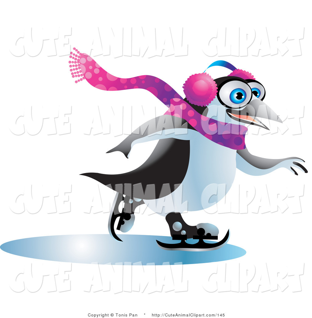Displaying Images For   Penguin Ice Skating Clip Art