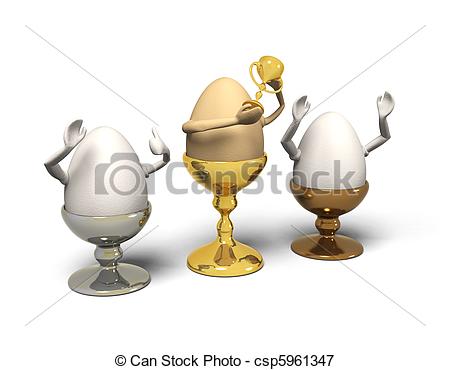 Eggs In Egg Cups Are    Csp5961347   Search Eps Clipart Drawings