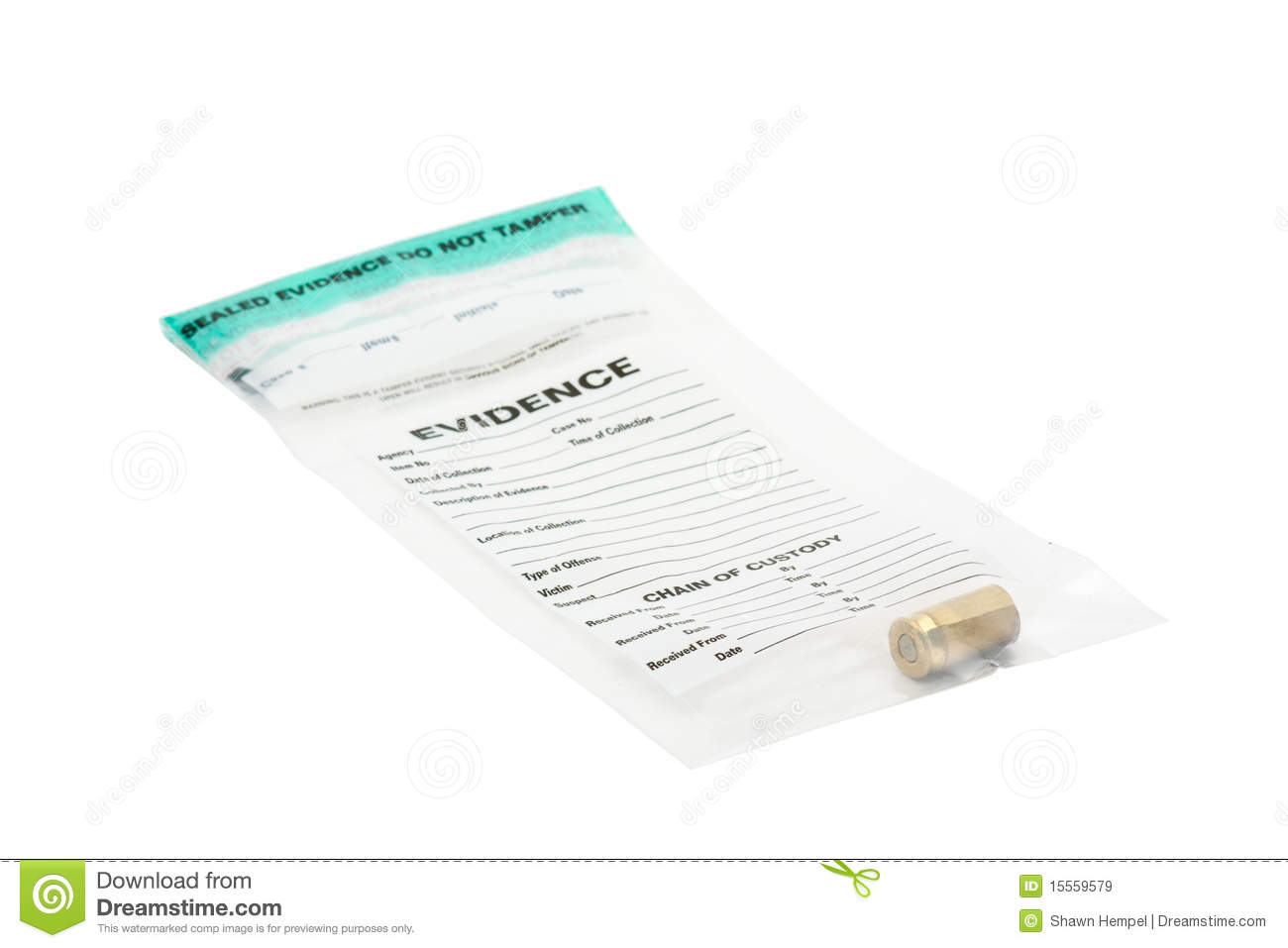 Evidence Bag Royalty Free Stock Images   Image  15559579