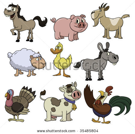 Farm Animals Cartoon Clipart Cartoon Farm Animals