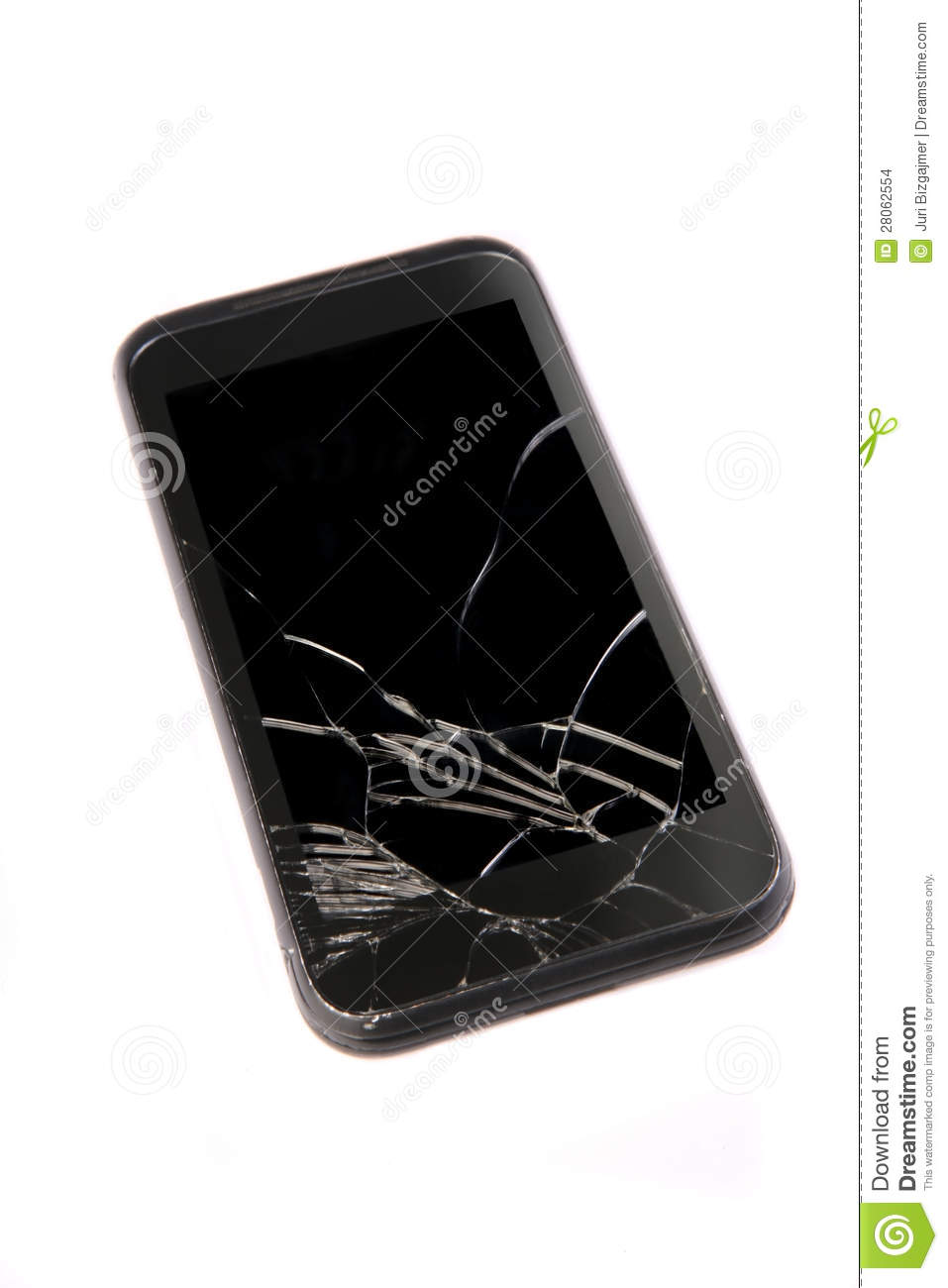 Mobile Phone With The Broken Display Stock Images   Image  28062554