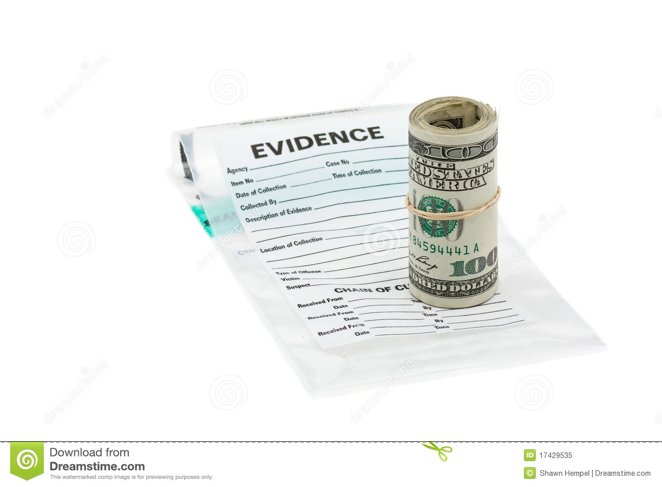 Money Evidence Royalty Free Stock Photo   Image  17429535
