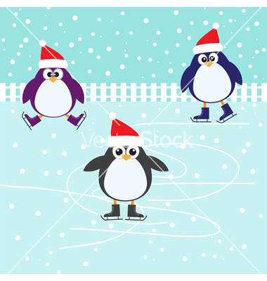Penguin Ice Skating Clipart Ice Skating Cute Penguins