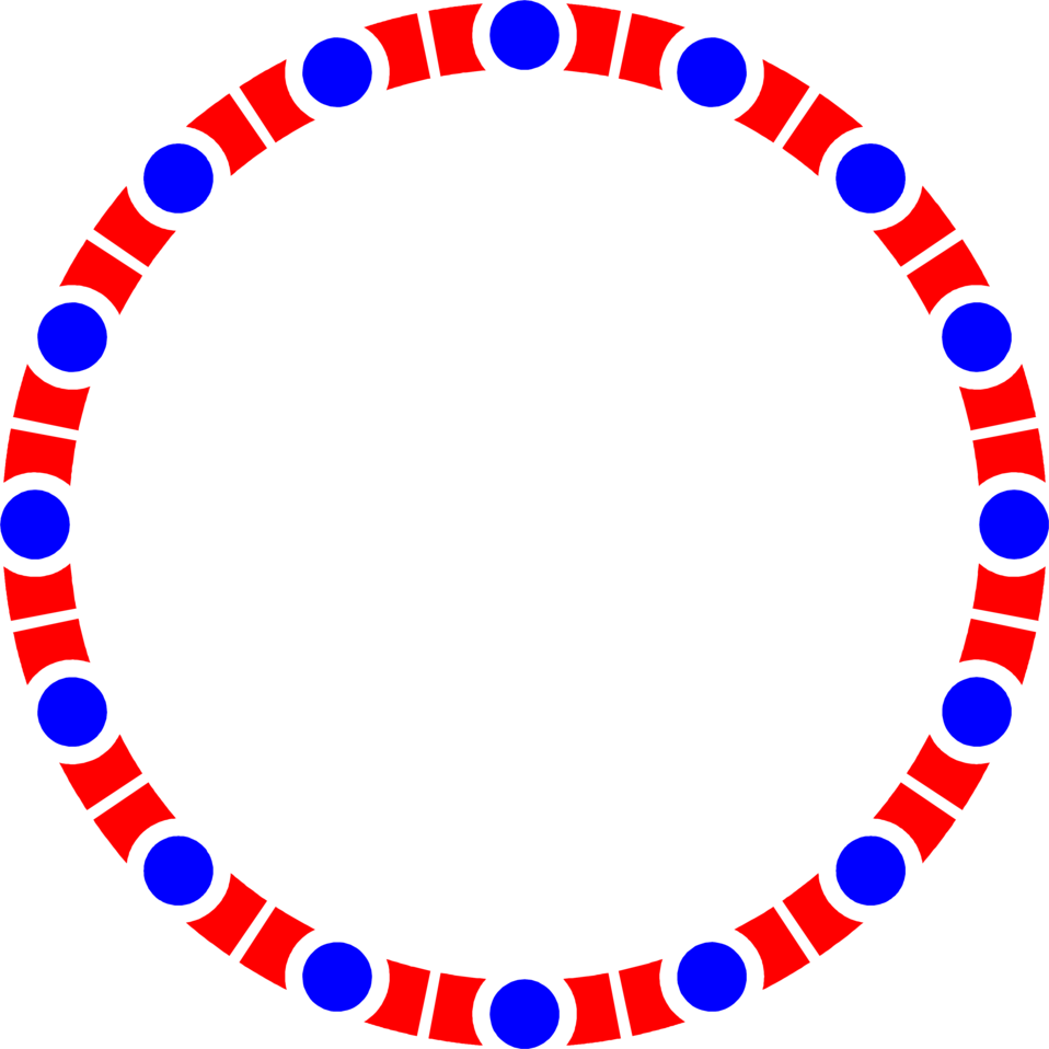 Photo   Illustration Of A Blank Blue And Red Circle Frame     3354
