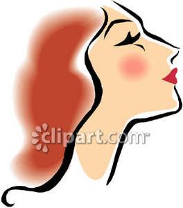 Portrait Of A Beautiful Woman Clip Art Royalty Free Clipart Picture