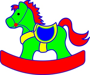 Rocking Horse Clipart Image   A Colorful Rocking Horse For A Young