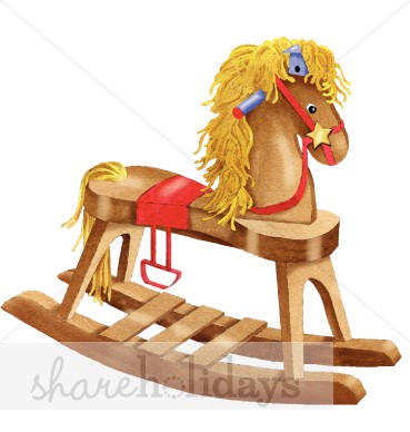Rocking Horse Clipart   Party Clipart   Backgrounds