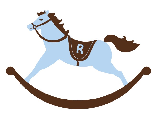 Rocking Horse Wall Decal For A Boy S Room   Weedecor   Clipart    