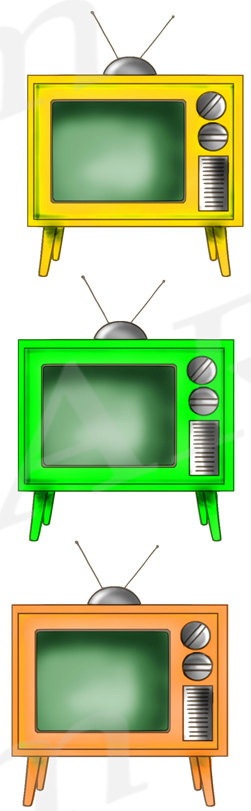 Sale Retro Television Clipart Clip Art Tv Clipart Vintage Television