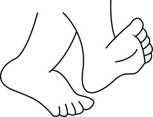 Web Stock Vector Cartoon Vector Illustration Human Feet 55871608
